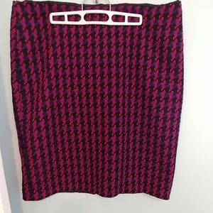 Talbots skirt, 18 fuschia print, lined